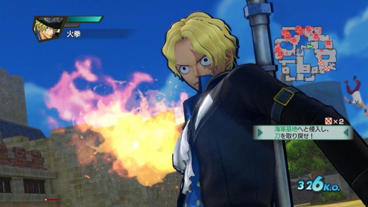 One Piece Pirate Warriors 3 Sabo And Carp Costume Luffy Gameplay