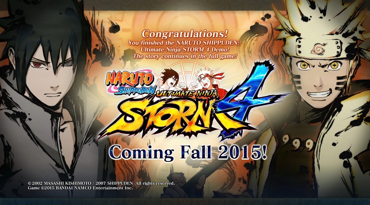 naruto storm 4 demo psn